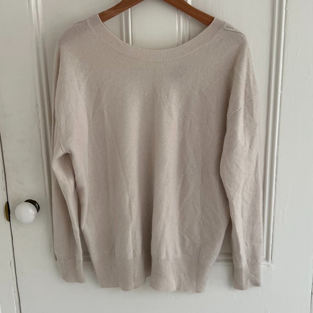 James Perse Beige Cashmere Sweater - Size 2